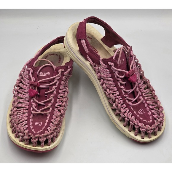 Keen Women's 9 Uneek Paracord Bungee Cord Rope Hiking Sandals Water Shoes Purple - Picture 7 of 12